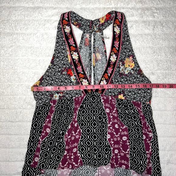 Free People Dream Darlin' Boho V-Neck Halter Tank Top - Picture 8 of 10